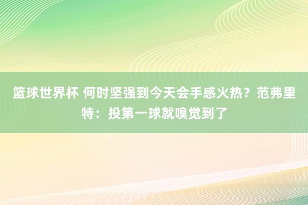 篮球世界杯 何时坚强到今天会手感火热？范弗里特：投第一球就嗅觉到了