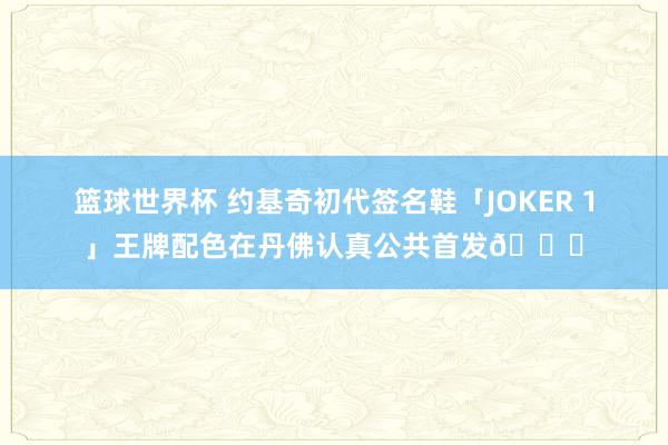 篮球世界杯 约基奇初代签名鞋「JOKER 1」王牌配色在丹佛认真公共首发🎉